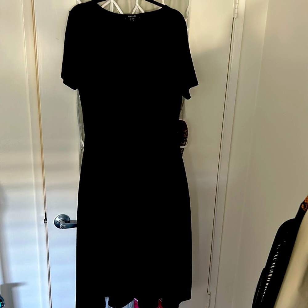 karen Kane Black Cotton Dress